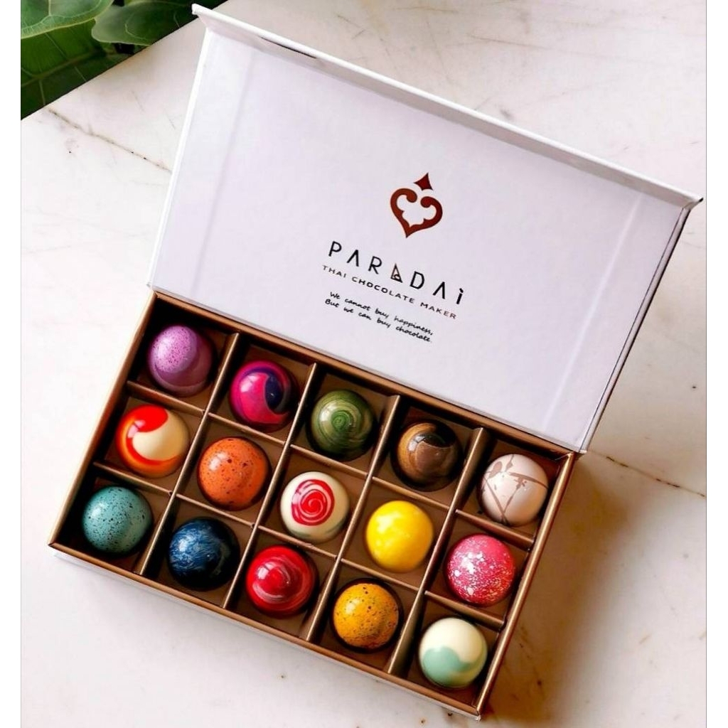 PARADAi - Bonbon Boxset 24 pcs. / ภราดัย - ช็อคโกแลตบงบงหลากหลายรสชาติ กล่องเซ็ต 24 ชิ้น