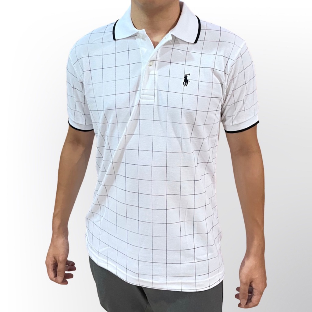 เสื้อคอปกสกรีนตาราง POLO ม้าเล็ก ผ้าเนื้อโพลีเอสเตอร์ ผ้าเนื้อดีไม่ร้อน ใส่สบาย ลุคคุณชายหล่อเท่สุดๆ