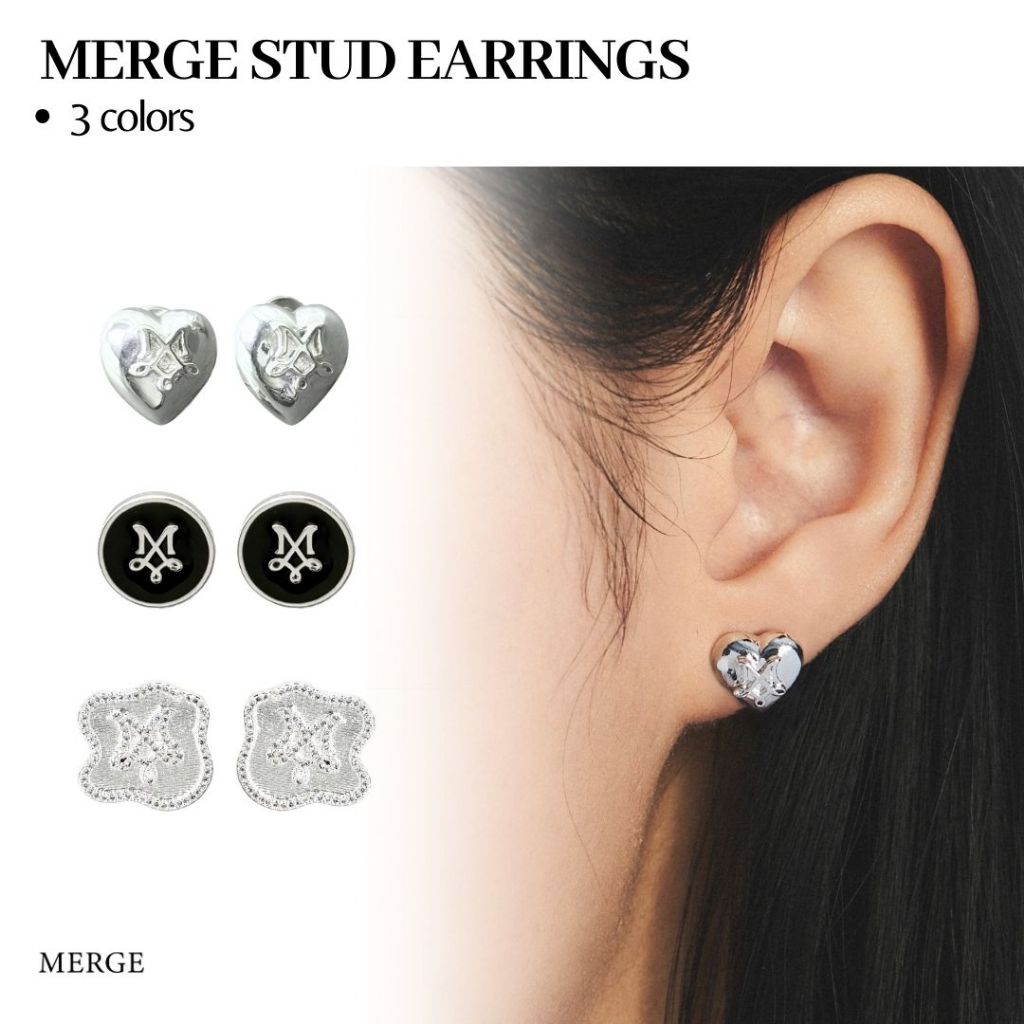 Merge Official - Merge Stud Earrings (พร้อมส่ง)