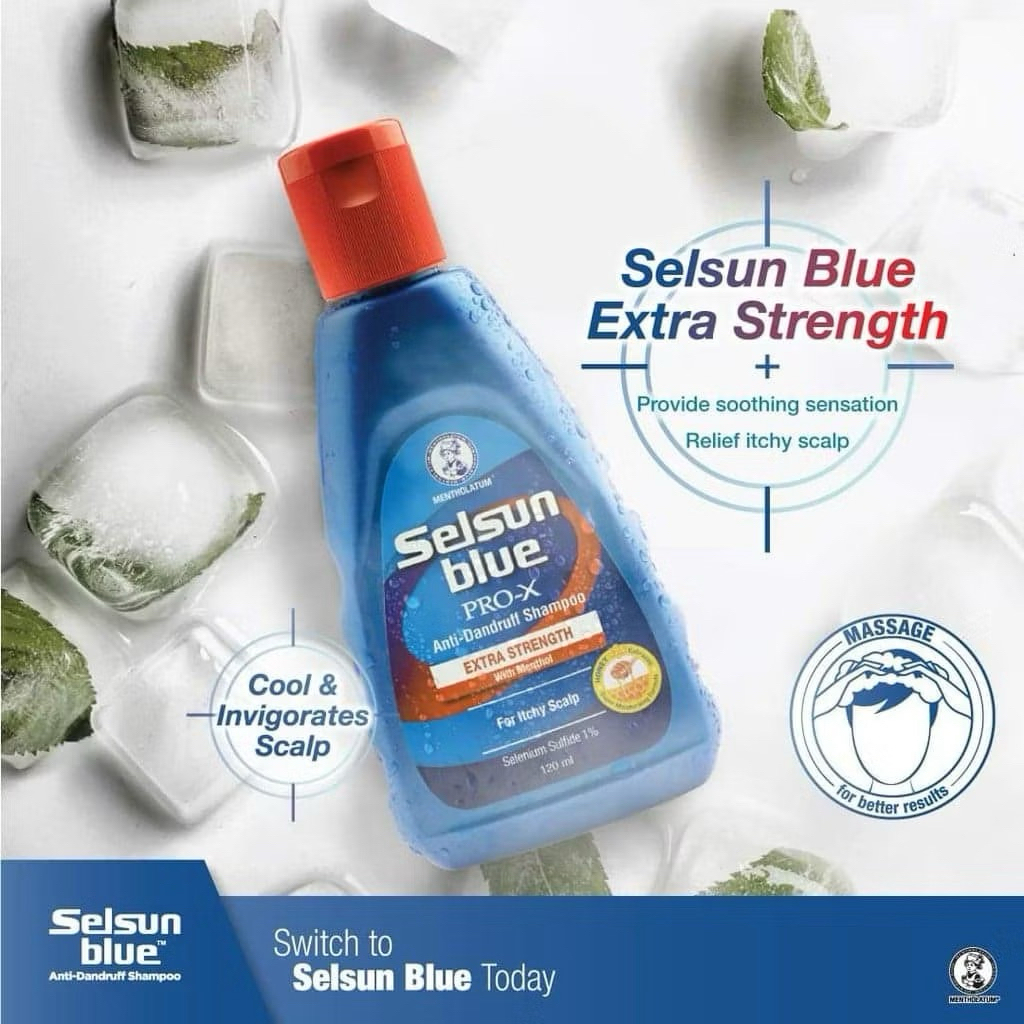 แชมพูขจัดรังแค Selsun Blue สูตรพิเศษ ลดคันศีรษะอย่างมีประสิทธิภาพ