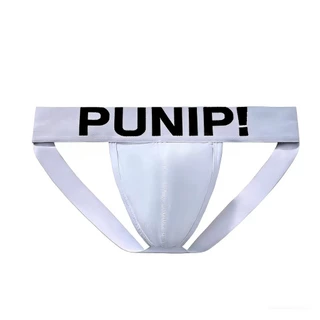 กางเกงชั้นในชายเซ็กซี่ ทรงจ็อกสแตรป Jockstrap ขอบใหญ่ ผ้าฝ้ายระบายอากาศสําหรับผู้ชาย GXSR