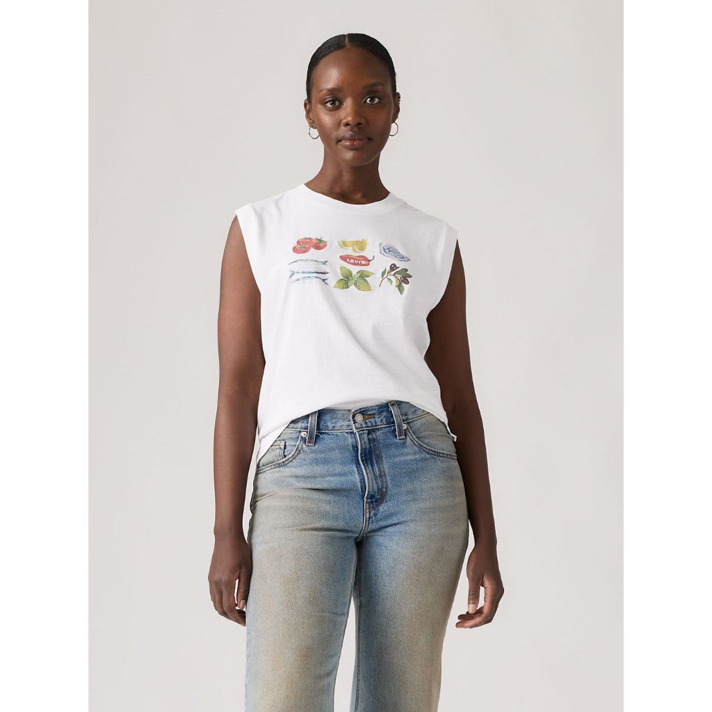 เสื้อแขนกุด Levi's® Women's Graphic Boxy Tank