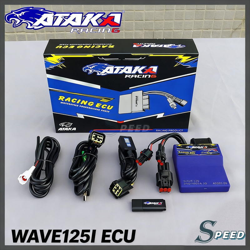 ATAKA ECU ใช้กับ Honda S4 WAVE125i WAVE110i มาพร้อมโปรแกรมพร้อมใช้งาน (USB stick)