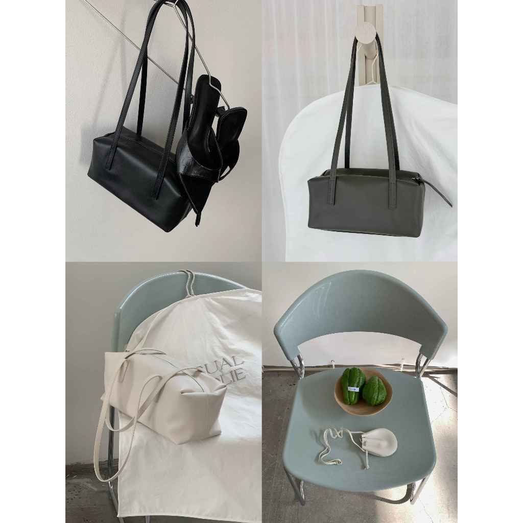 INBYIN - กระเป๋าหนังวัวแท้100% TOFU BAG - D8079 D8080 D8081 D8082