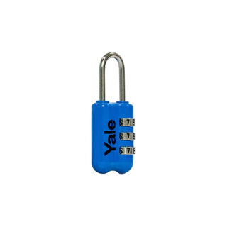 Yale รุ่น YP2 ตัวล็อคสำหรับการเดินทาง ตัวเรือนซิงค์ ห่วงสแตนเลส ขนาด 23 mm