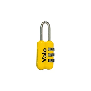 Yale รุ่น YP2 ตัวล็อคสำหรับการเดินทาง ตัวเรือนซิงค์ ห่วงสแตนเลส ขนาด 23 mm