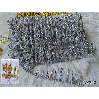 (แบ่งขาย 50cm) เพชรเส้น  แถบตกแต่ง เพชรพรีเมี่ยมเล่นไฟ (ปลาย…