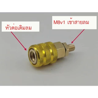 หัวเติมลมแบบแบบล็อก ( Coupler ) หางปลา,ปลดเร็ว 6 มิล และ 8 มิล