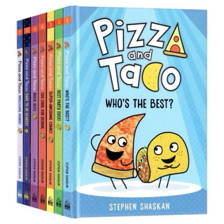 เซ็ตหนังสือการ์ตูนเด็ก Pizza and Taco 10 เล่ม