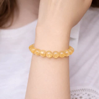 💛 ไหมเศรษฐี เสริมโชคลาภ เงินทอง ✨ หินมงคล หินนำโชค 8 mm 10 mm S M L พร้อมส่ง