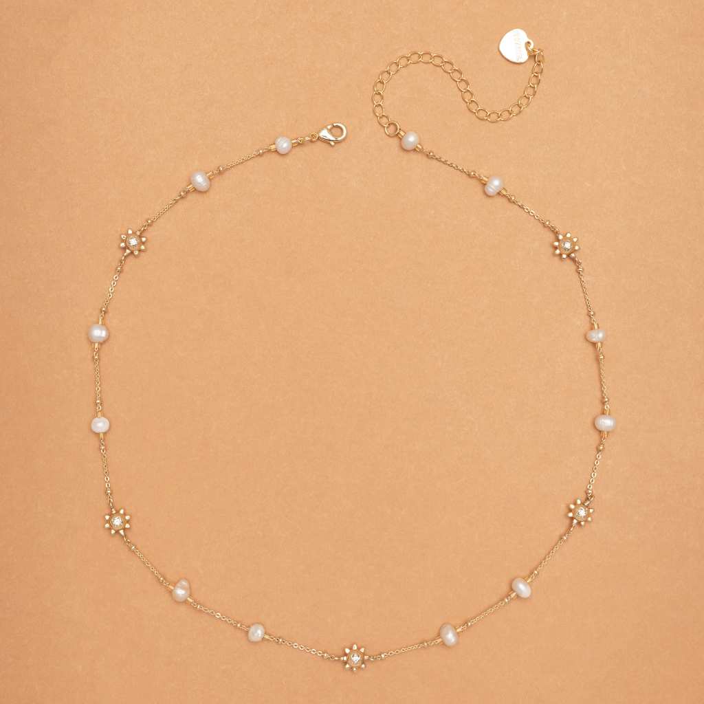 WHITE PEARL MIX NECKLACE สร้อยคอไข่มุก มิกซ์ดีไซน์