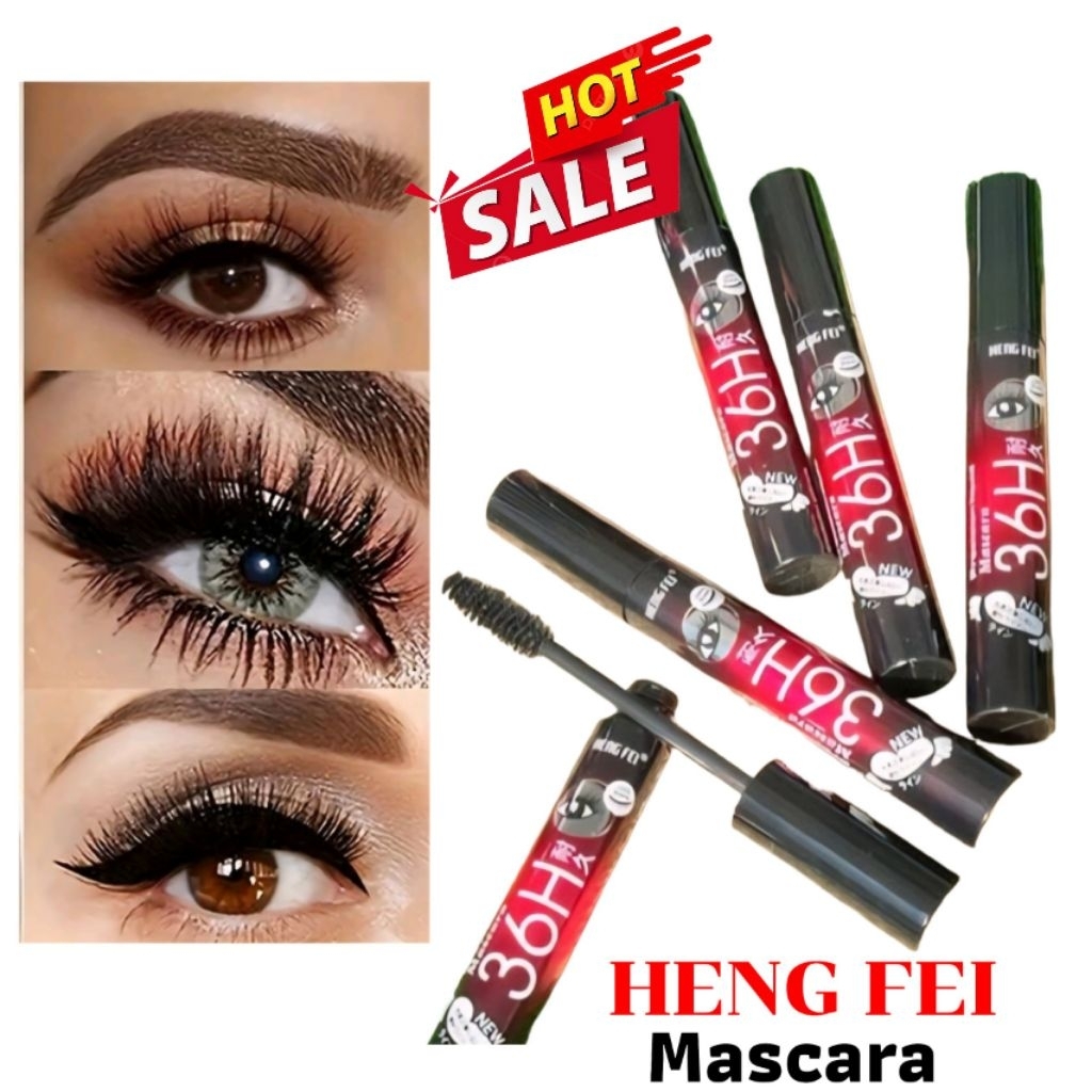 มาสคาร่า/อายไลเนอร์ 36H HENG FEI  WATERPROOF MASCARA สีดำกันน้ำยาวนาน