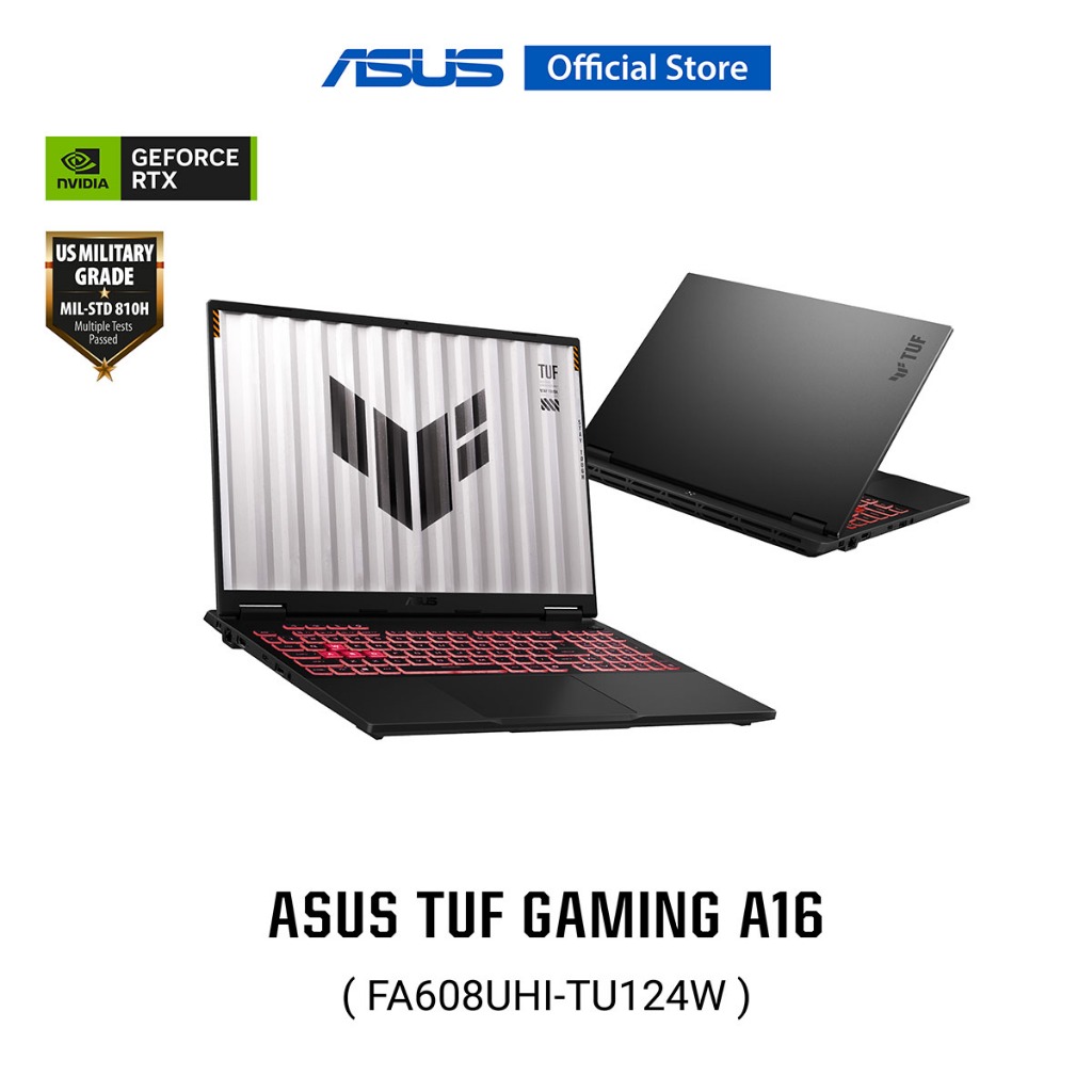 ASUS TUF Gaming A16 (FA608UHI-TU124W) 16" FHD+ 16:10 144Hz, AMD R7-260 3.8G, 16GB, 512GB SSD, RTX505
