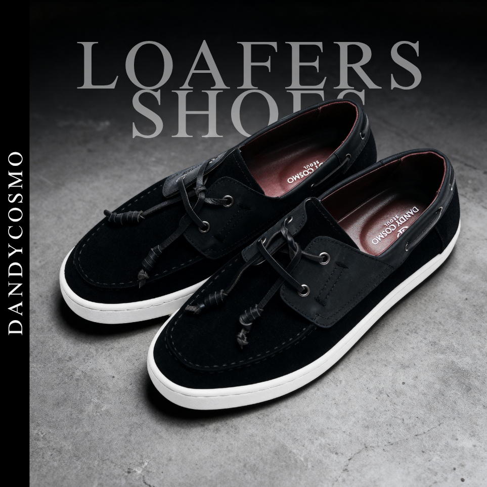 DANDY COSMO | Black Leather Loafers Shoes