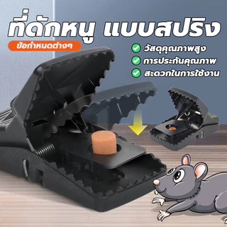 อุปกรณ์ดักหนู กับดักหนูสปริง mouse traps สารกำจัดหนู ความไวสูง ไม่ต้องสัมผัสโดนตัวหนู ไม่ใช้สารเคมี mouse traps