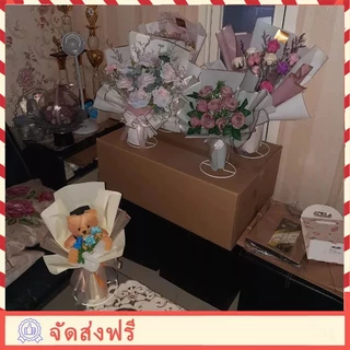 Novvia พร้อมส่ง ขาตั้งช่อดอกไม้ใส่ช่อธนบัตร ช่อดอกไม้แห้งและช่อดอกไม้สด ขาเหล็กตั้งช่อ ขาตั้งดอกไม้ ชั้นวางผ้าเช็ดปากแนว
