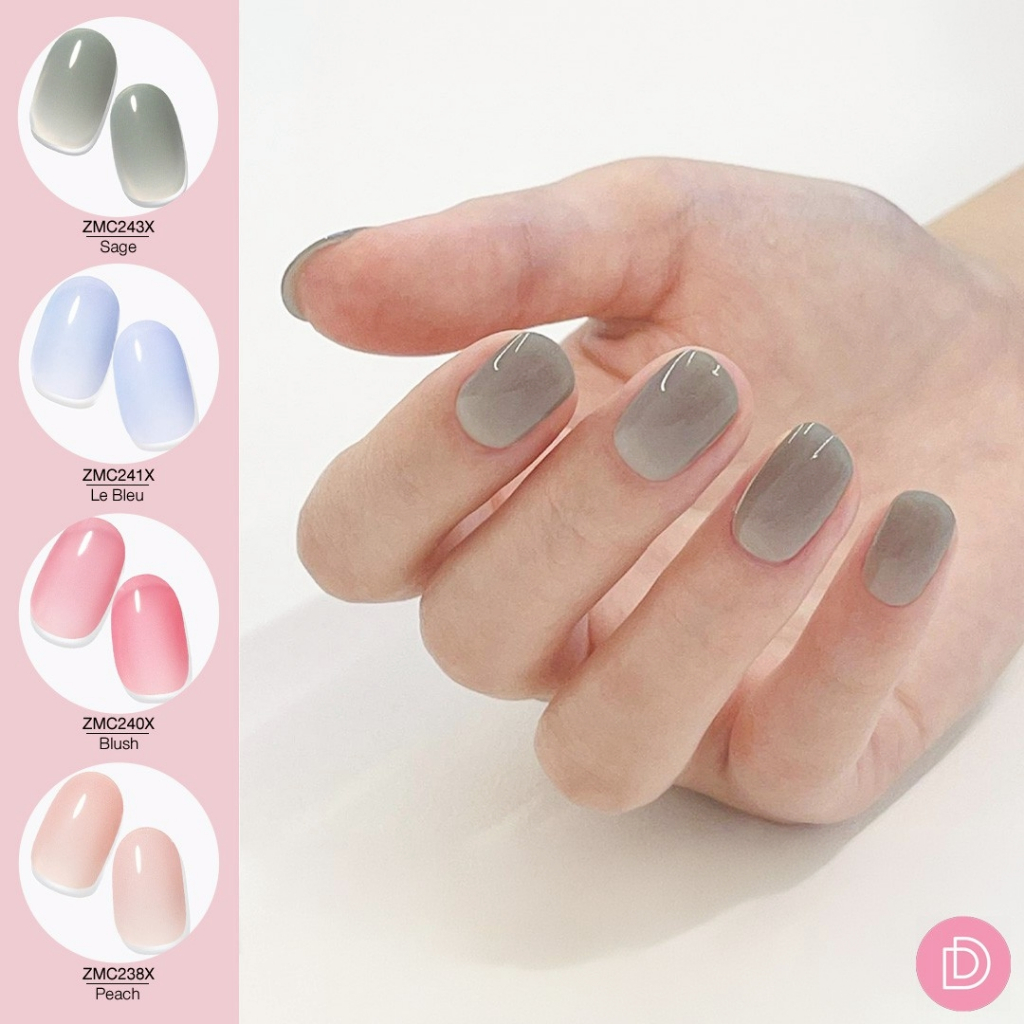 Dashing Diva แผ่นเจลติดเล็บ Glaze รุ่น ZMC212X-ZMC243X จำนวน 1 เซตมี 30 เล็บ (ใช้คู่กับเครื่องอบเล็บ)