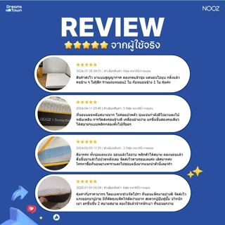 NOOZ Sunny Evo ที่นอนยางพาราแท้ 100% สัมผัสนุ่มแน่น คืนตัวดี ช่วยลดแรงกดทับ บอกลาอาการปวดหลัง หนา 8นิ้ว ขนาด 3.5ฟุต