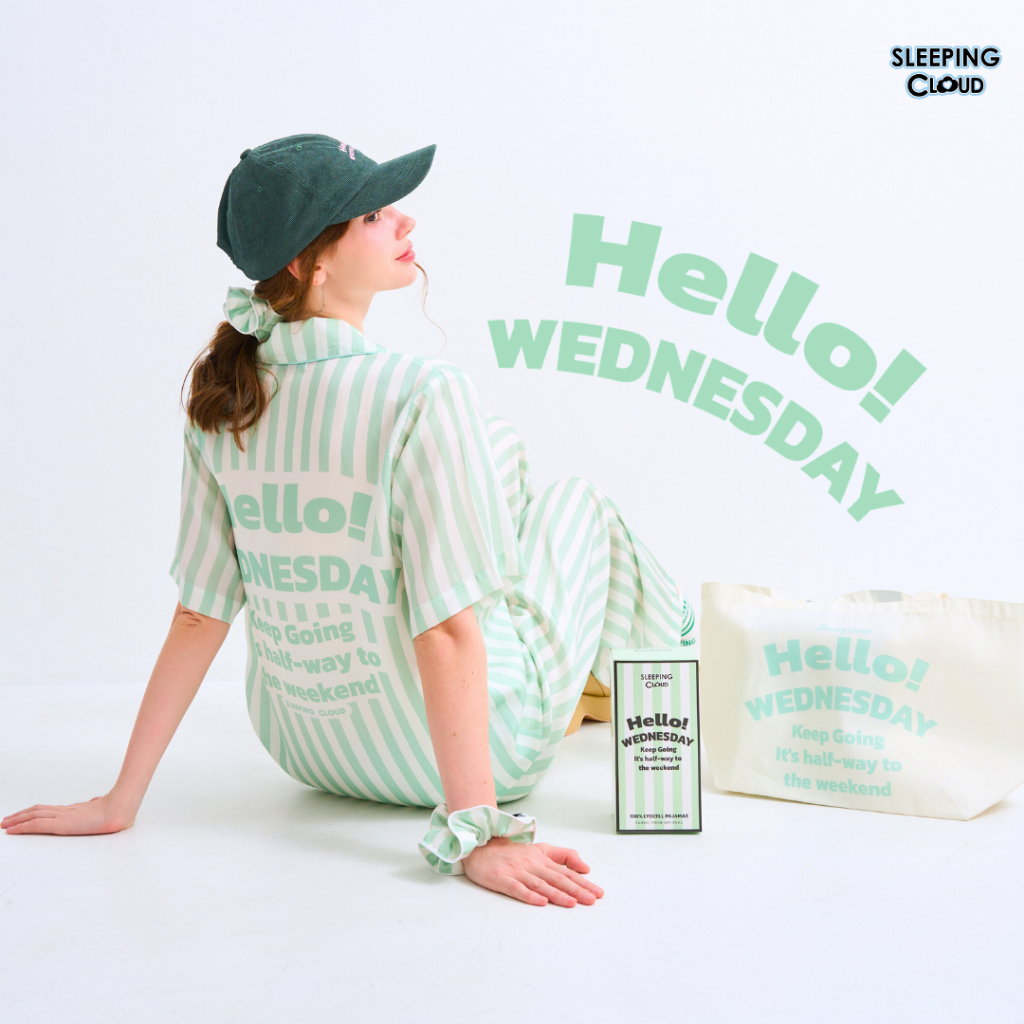 ชุดนอน SLEEPING CLOUD | ชุดนอน 100% LYOCELL ผ้านุ่ม เย็น ใส่สบาย :7Days  WEDNESDAY