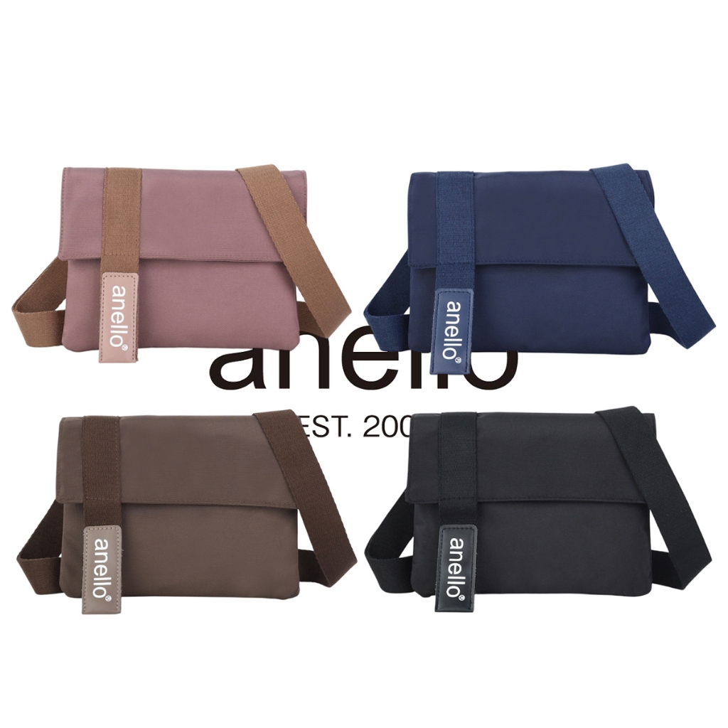 พร้อมส่ง Anello กระเป๋าสะพายข้าง/สะพายไหล่ ผู้หญิง แฟชั่น ผ้ากันน้ำ 974 ไซส์มินิ ปรับสายได้