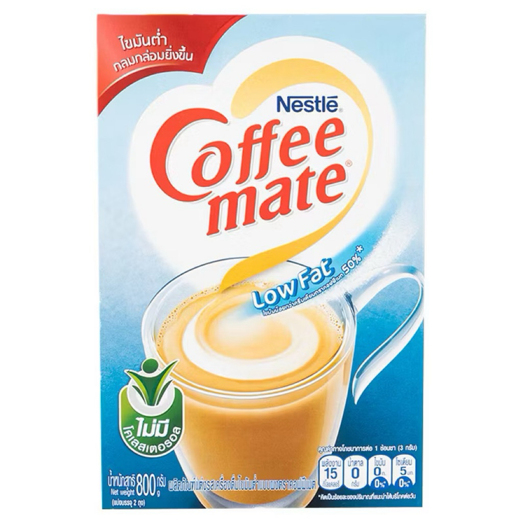 Coffee mate คอฟฟี่เมต ครีมเทียมไขมันต่ำ ชนิดผง ขนาด 800 กรัม