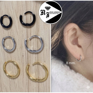 STR จิวหูห่วงสแตนเลสหนา 1.6 mm.สำหรับคนแพ้ง่าย ราคา 1 คู่