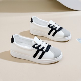 【ใหม่ลด50%】Classic All-match Women Sneakers White Shoes Soft…