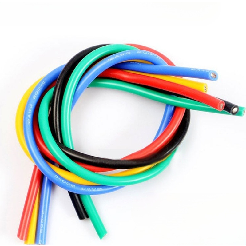สายไฟซิลิโคนแกนเดี่ยวแบบนุ่มพิเศษ ทนความร้อนสูง ขนาด 6AWG 8AWG 10AWG 12AWG 14AWG 16AWG 18AWG