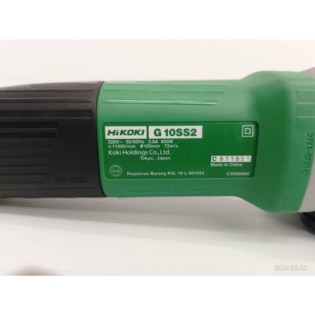 HIKOKI (HITACHI) หินเจียร4" รุ่น G10SS2 พิกัดกำลังไฟ 600W รูปที่ 7