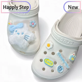 Happystep ร้านไทย🇹🇭จำหน่ายเป็นเซ็ตF*เฉพาะตัวติด(พร้อมส่ง) จิ๊บบิท ตัวติดรองเท้า ชุดตกแต่งรองเท้า ลายการ์ตูนน่ารักๆ