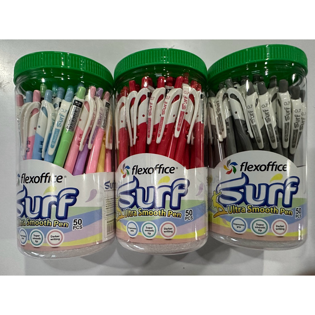!!!มาใหม่ ปากกา flexoffice รุ่น Surf 0.7 มม.(1x50 ด้าม)
