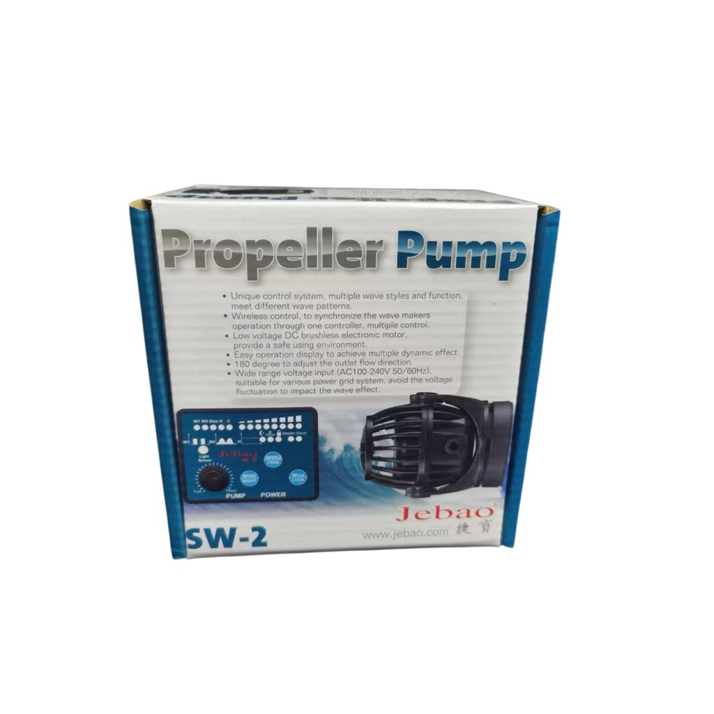 Jebao SW2 ปั๊มทำคลื่นตู้ปลา WAVE MAKER พร้อมคอนโทรลเลอร์