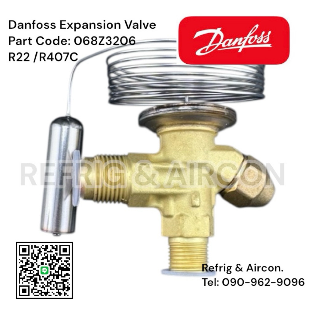 Danfoss Expansion Valve T2, Model: 068Z3206 ,น้ำยาR-22 ,R-407c,เอ็กแปน