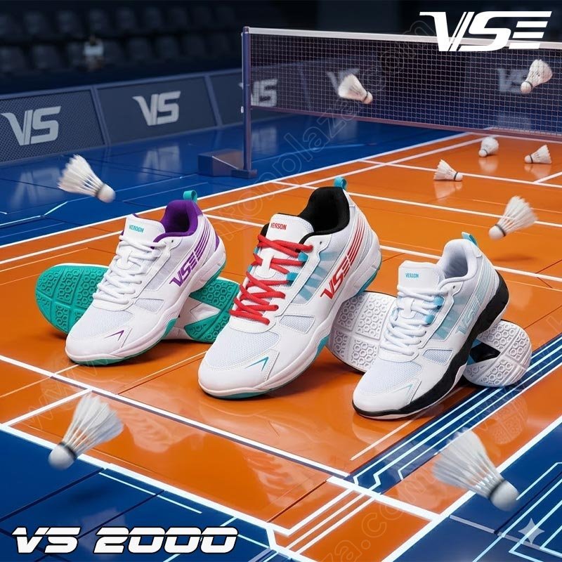 【 ของแท้ % 】รุ่นใหม่! รองเท้าแบดมินตันวีเอส หน้ากว้าง รุ่น VS2000 (VS2000)