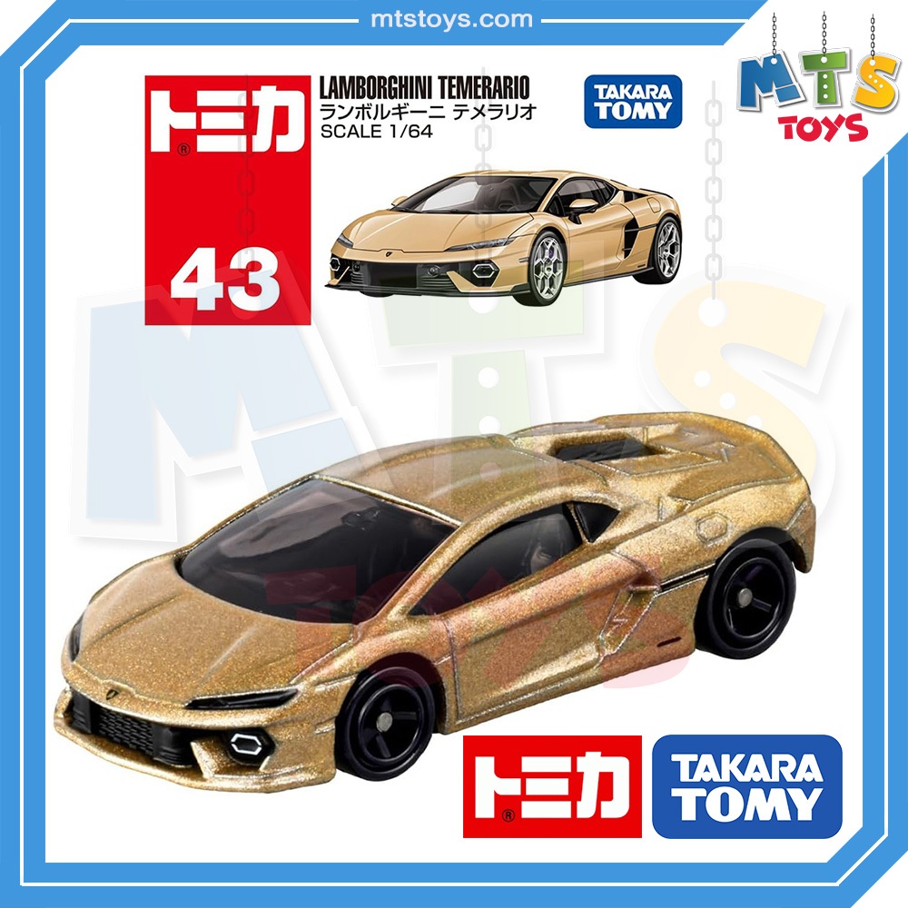 **MTS Toys**Takara Tomy : Tomica no.43 Lamborghini Temerario [Gold] ของเเท้จากญี่ปุ่น