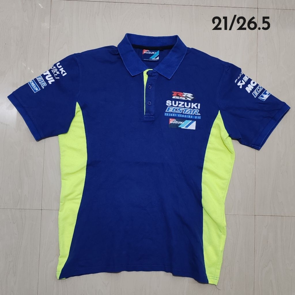 เสื้อโปโล Suzuki MotoGP Team นี้เป็นสินค้าลิขสิทธิ์แท้จาก Suzuki Ecstar