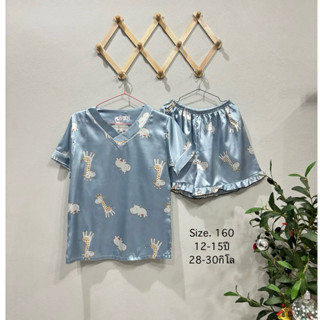 🛍️ชุดนอนเด็ก จับเซตผ้าซาติน ผ้าคัตตอน ผ้าดี งานมือสองสภาพเที…