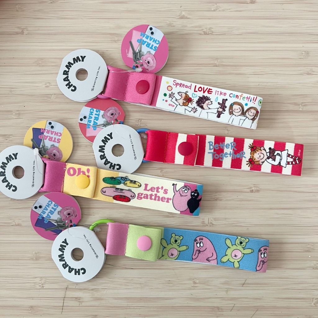 สายห้อยพวงกุญแจ คล้องมือถือ #charmmy #barbapapa #coco