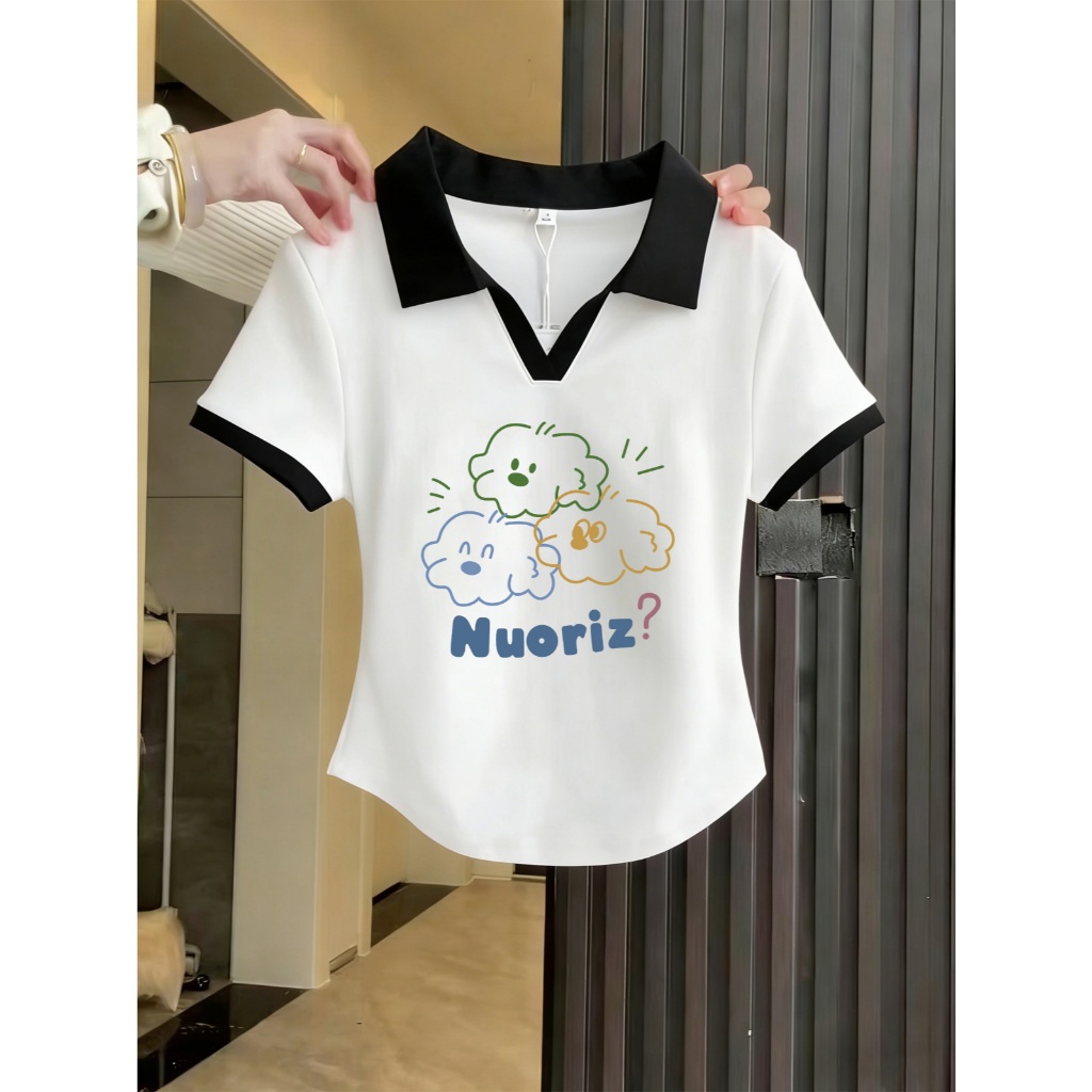 เสื้อคอปกสไตล์เกาหลีใหม่ ช่วยให้ดูผอมเพรียวและสูงขึ้น มีให้เลือกหลายขนาดตั้งแต่ M-XXXL มีลายโบว์ และมีให้เลือก 5 สี