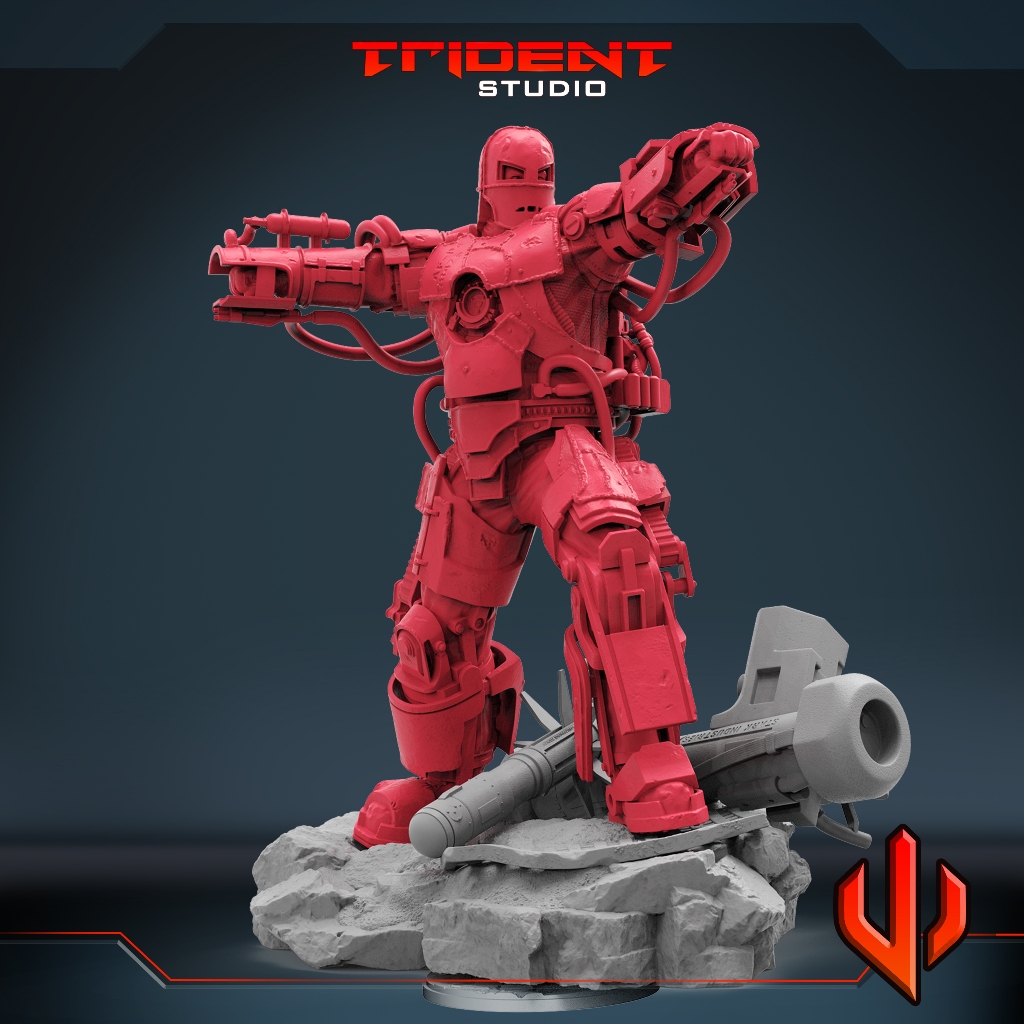 SuperHero Red Vol.1 : T : Character : Miniature Resin โมเดลบอร์ดเกม ผลิตตามสั่ง DnD Tabletop