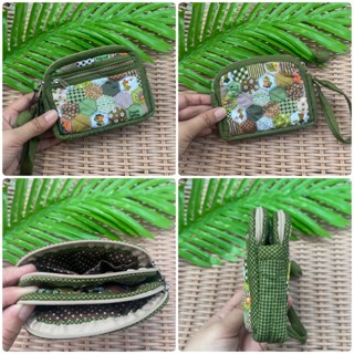 T กระเป๋าสตางค์แฮนด์เมด รุ่น 3 ซิป 4 ช่อง ใช้งาน