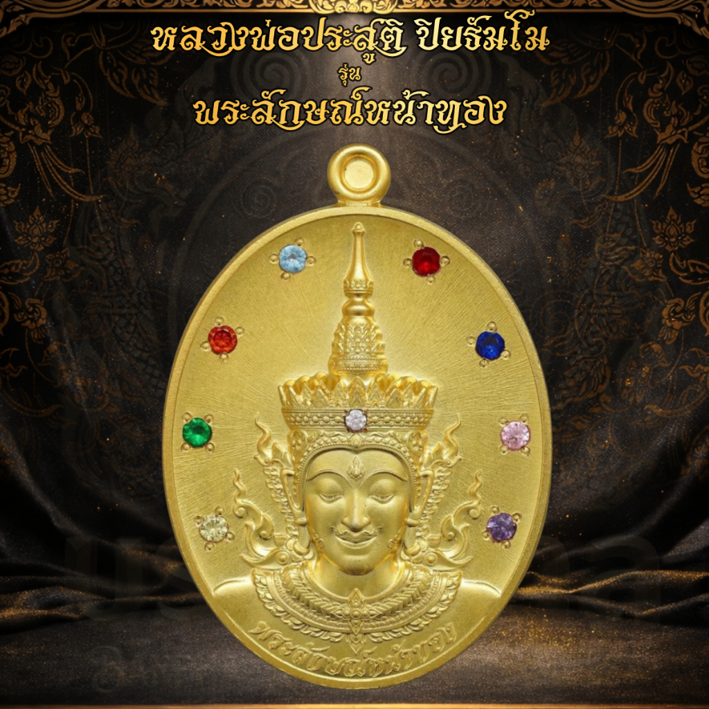 หลวงพ่อประสูติ วัดในเตา - เหรียญพระลักษณ์หน้าทอง ปี 2568 เสกคืนจันทร์เพ็ญ