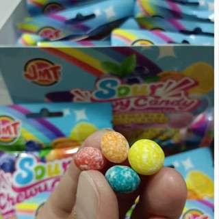 ลูกอมเปรี้ยวเคี้ยวหนึบรสผลไม้ (ส้ม เลม่อน สตอเบอรี่ บลูเบอร์…