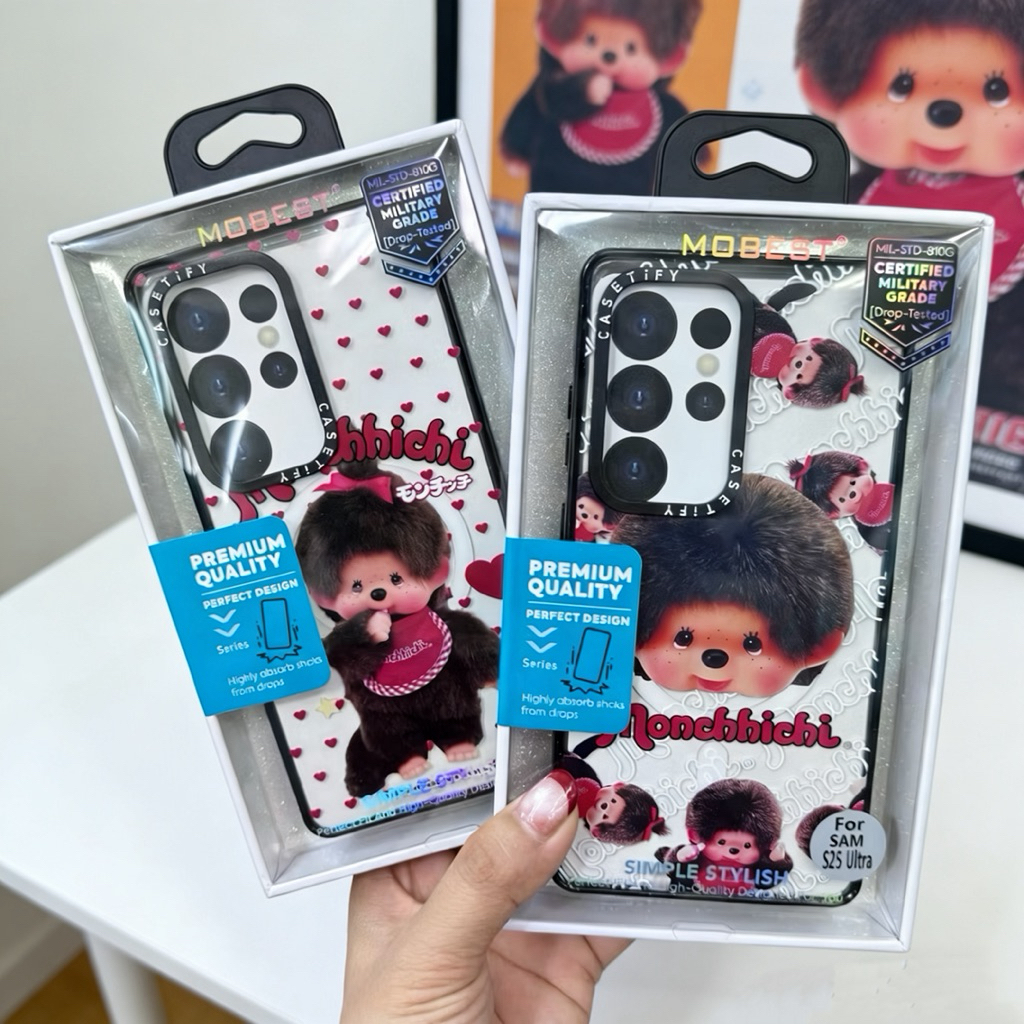 Case Monchhichi แม่เหล็กชาร์จ สำหรับรุ่น Samsang S25ultra S24ultra S26Ultra