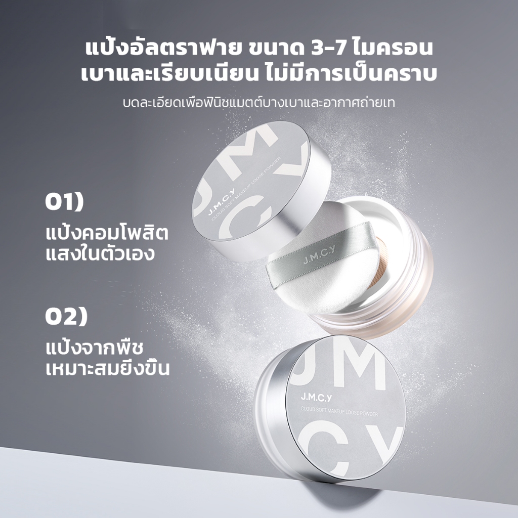 【สงกรานต์ 】JMCY สเปรย์ล็อคเมคอัพติดทน 24ชม+แป้งอัดแข็งคุมมัน SPF25 PA++ กันน้ำ กันเหงื่อ ไม่เป็นคราบ เพิ่มความชุ่มชื้น ราคา ถูกที่สุด ดีลบีเคเค แกลเลอรีภาพที่ 4