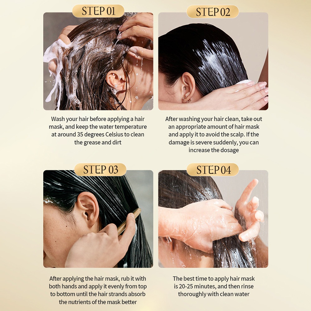 Caviar Hair Treatment Mask 500ml บำรุงล้ำลึก ซ่อมแซมผมเสีย ชี้ฟู ผมนุ่มสลวย ยืดตรง ออร์แกนิก รีแพร์ ครีมนวดผม ราคา ถูกที่สุด ดีลบีเคเค แกลเลอรีภาพที่ 9