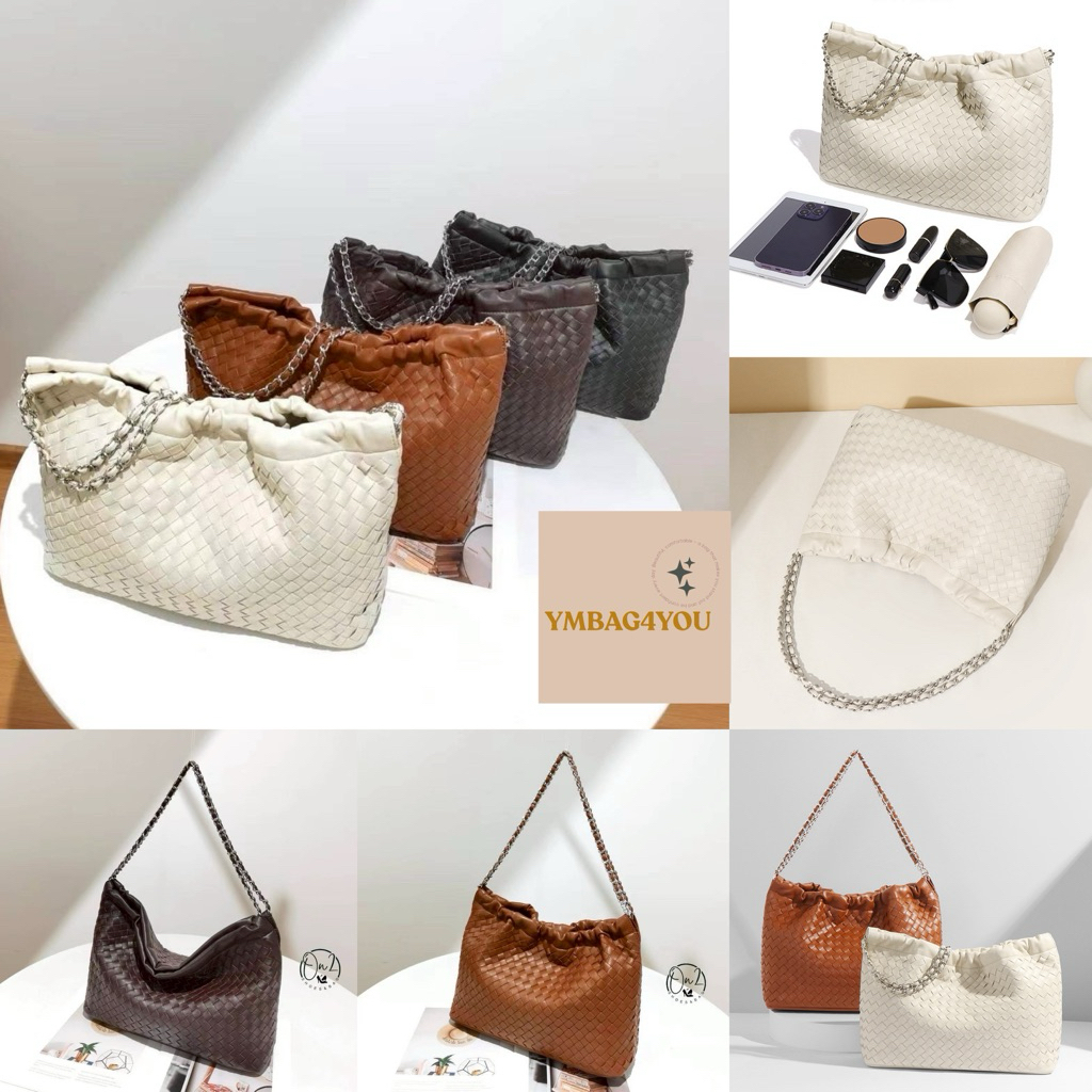 💕new💕 store size 33x23x10 cm Shoulder bag ทำเป็น cross body bag ได้ รูดปากขึ้นมา น่ารักมากๆ ค่ะ ใช้ง