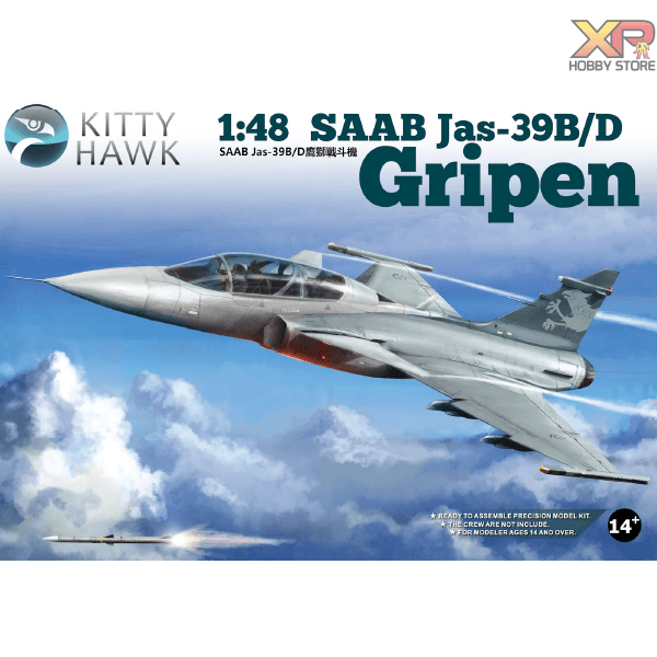 [Kitty Hawk] 1/48 : Gripen Saab Jas-39 B/D (KH 80118)