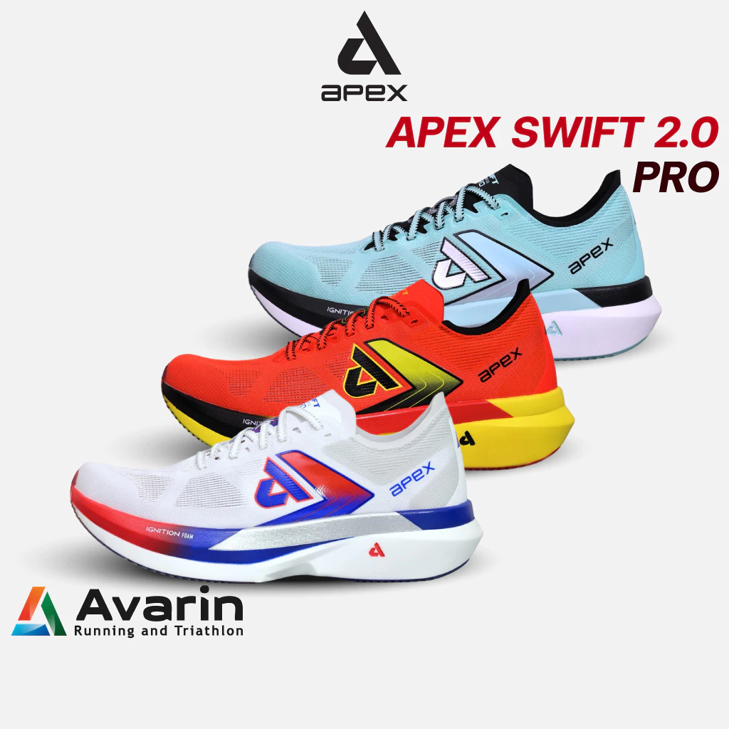 Apex Swift 2.0 Pro ทุกสี (ฟรี! ตารางซ้อม) รองเท้าวิ่งถนน พื้นคาร์บอน