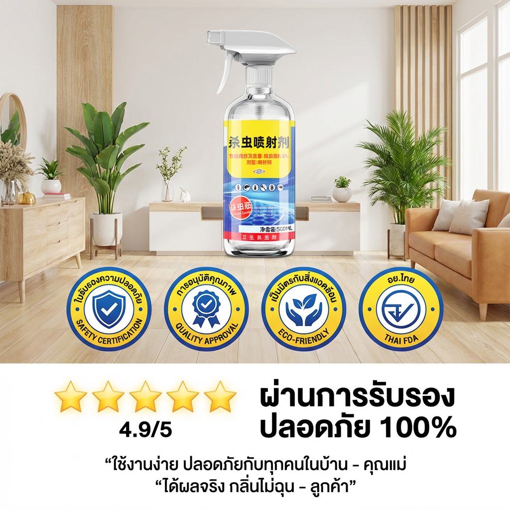 ฉีดปุ๊บ เห็นผลทันที ยาฉีดมด ยาฆ่ามด สเปรย์กำจัดมด 500ml ใช้ได้ทั้งในบ้านและบริเวณสวนผลไม้ ราคา ถูกที่สุด ดีลบีเคเค แกลเลอรีภาพที่ 6